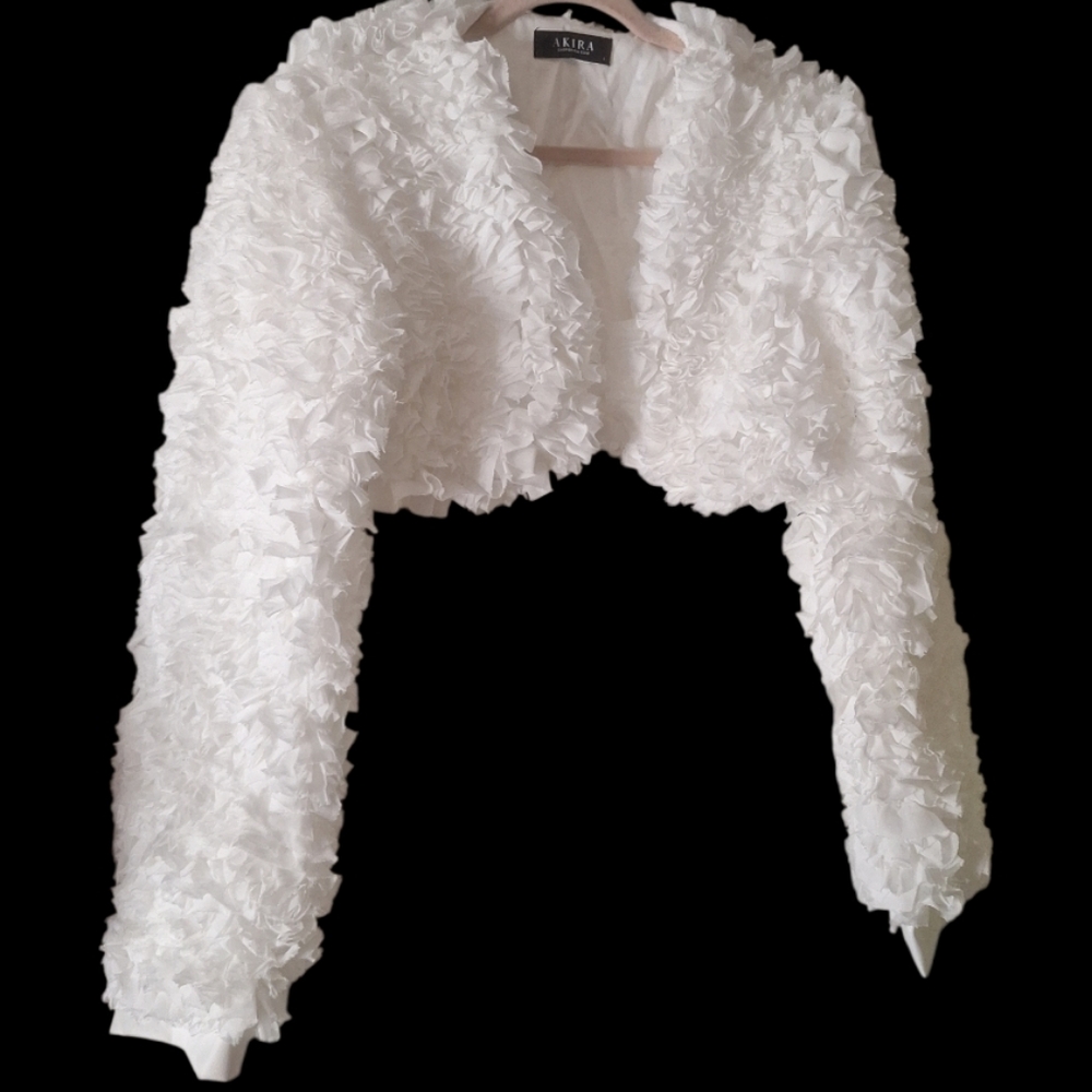 PLUME RUFFLE BOLERO - L - Picture 4 of 7